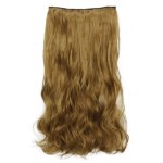 Extensie de par cu 5 Clips On delux dubla ondulata de 60 cm, Blond inchis Mixt 89518005